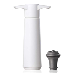 Vacu Vin Wine Vacuum Set, 1 Pump, 1 Wine Stopper, White - 1