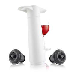 Vacu Vin Wine Vacuum Set, 1 Pump, 2 Wine Stoppers, White - 2