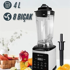 Vosco VHS-360C Dijital Bar Blender Pro XL, 4L, Gri - 2