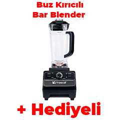 Vosco VSC-100T Gurme Buz Makinesi, 100 kg/gün, Buz Kırıcılı 2 Litre Bar Blender Hediyeli - 5