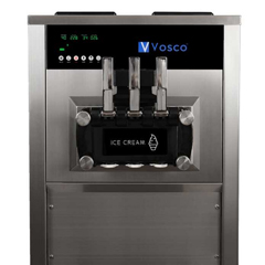 Vosco VXY-P965S Pro Silver Soft 3-Arm Ice Cream Machine, 20-28 L, 2050 W - 3