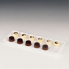 Zicco Chocolate Display Tray, Polycarbonate, 15x30 cm, Transparent - 3