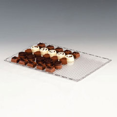 Zicco Chocolate Display Tray, Polycarbonate, 20x30 cm, Transparent - 1