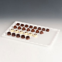 Zicco Chocolate Display Tray, Polycarbonate, 25x40 cm, Transparent - 2