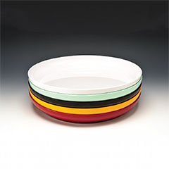 Zicco Round Melamine Display Plate, 39x5 cm - 1